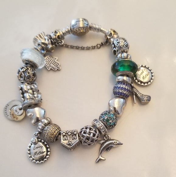 Authentic Pandora full of charms bracelet! - Picture 8 of 14